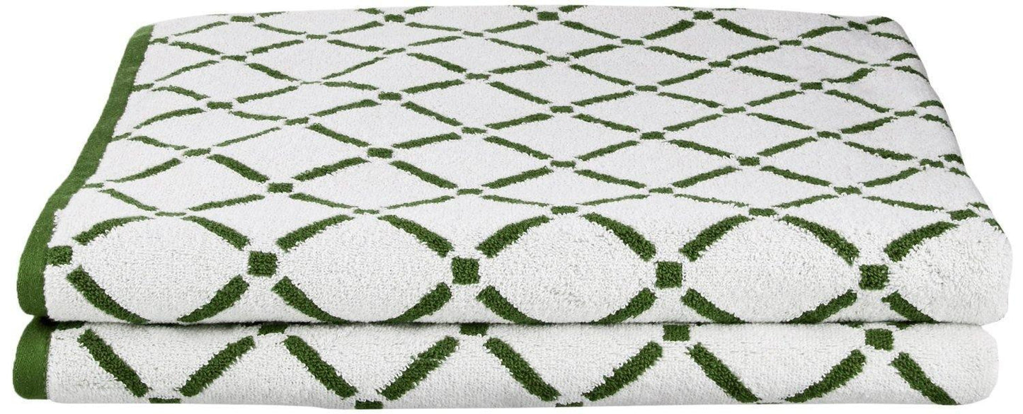 Diamond 100% Combed Cotton 550 GSM 2-Piece Bath Towel Set FredCo
