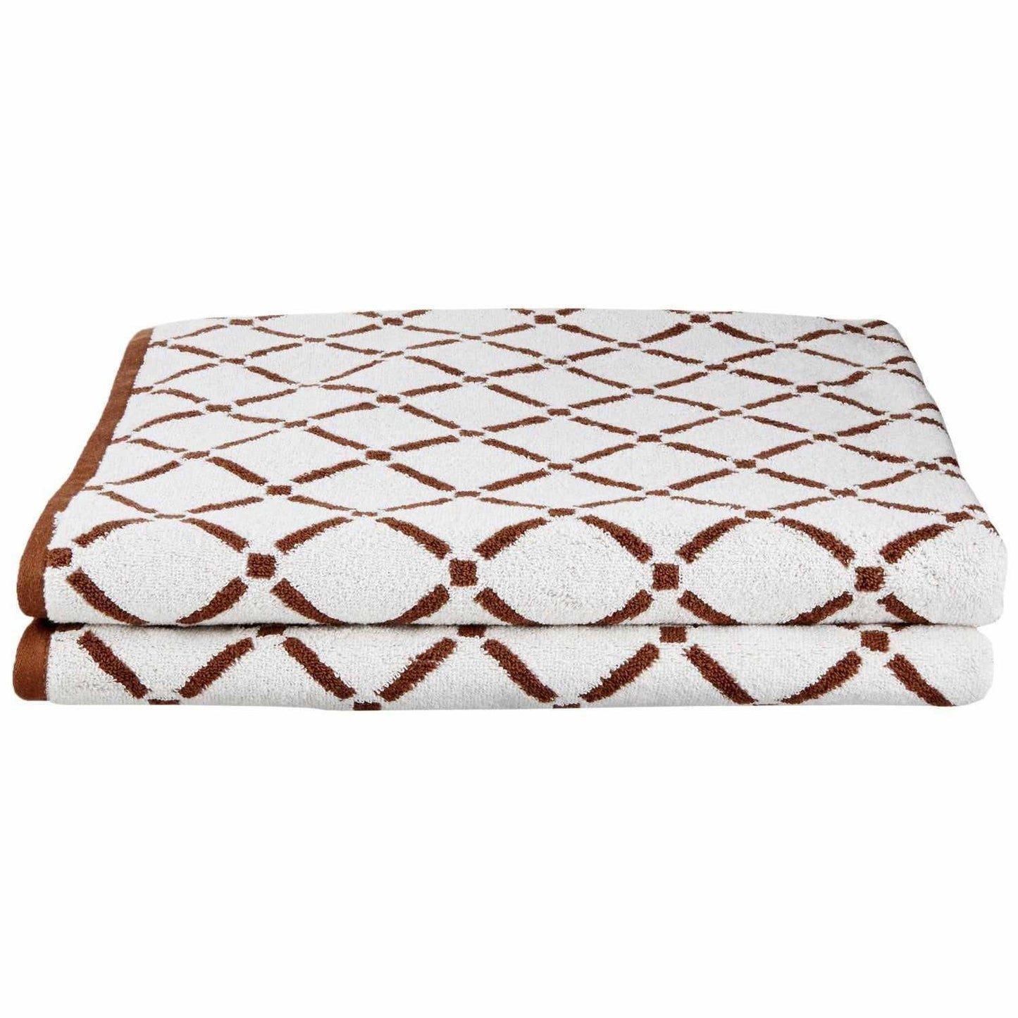 Diamond 100% Combed Cotton 550 GSM 2-Piece Bath Towel Set FredCo