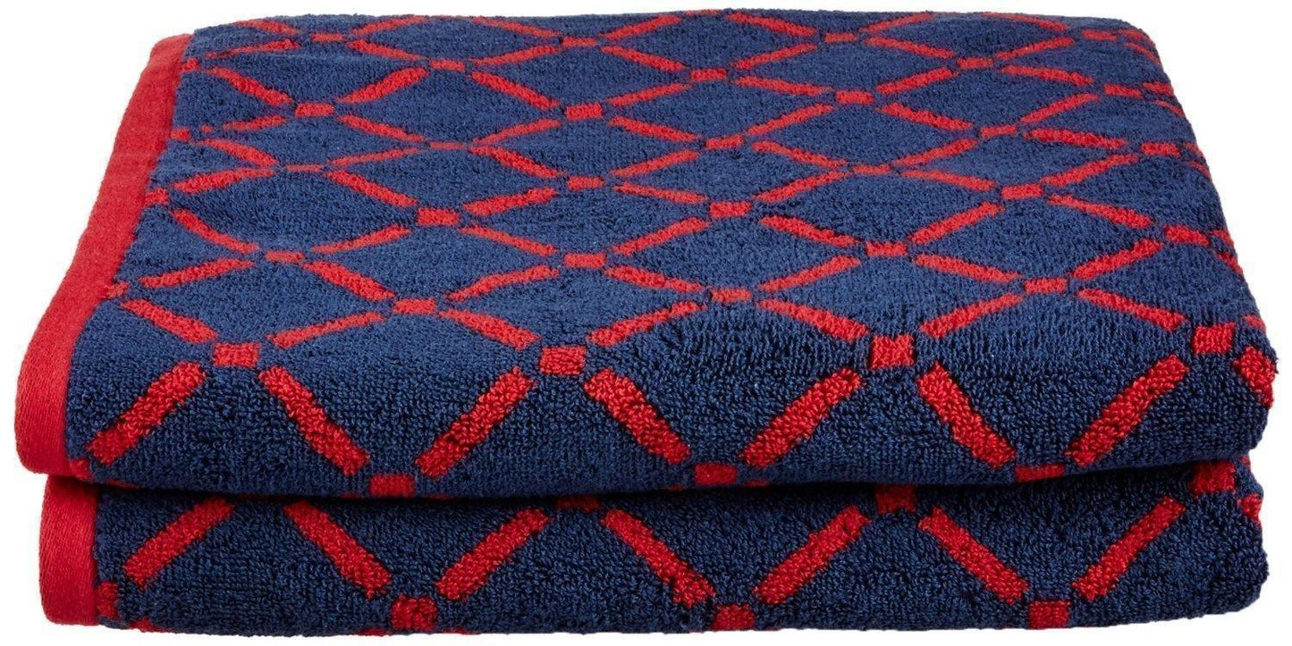 Diamond 100% Combed Cotton 550 GSM 2-Piece Bath Towel Set FredCo