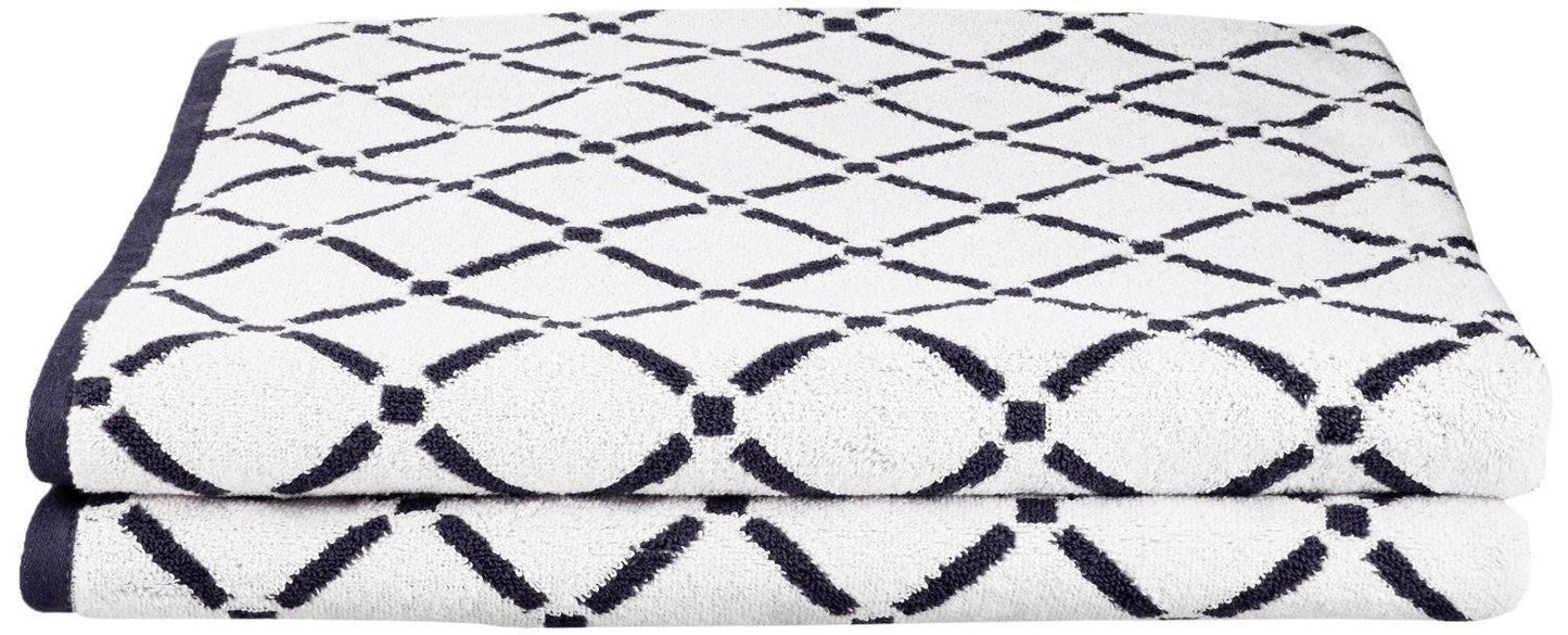 Diamond 100% Combed Cotton 550 GSM 2-Piece Bath Towel Set FredCo