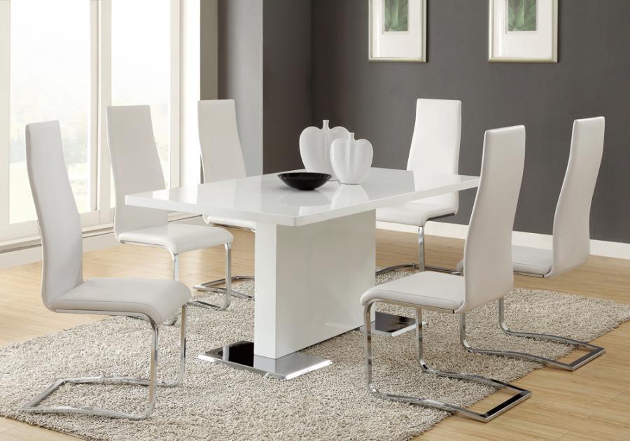 Dining Table 5 PC Set 102310-S5W Coaster FredCo