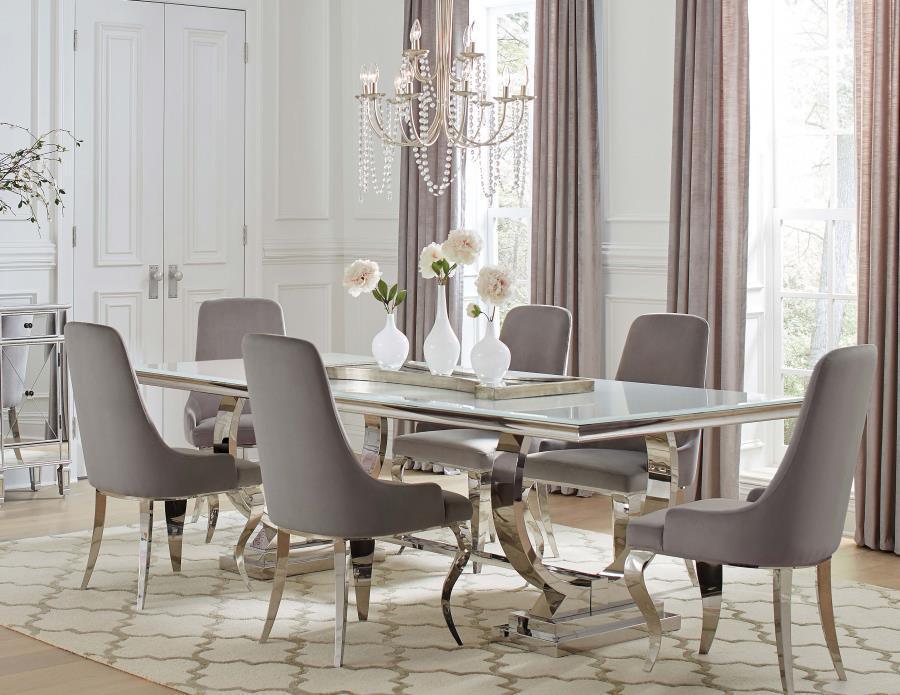 DINING TABLE 7 PC SET 108811-S7G Coaster FredCo