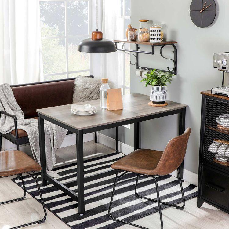 Dining Table Greige and Black FredCo