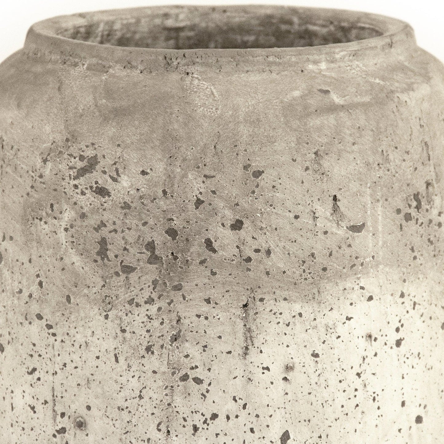 Distressed Grey Wash Vase (4974L A344) FredCo