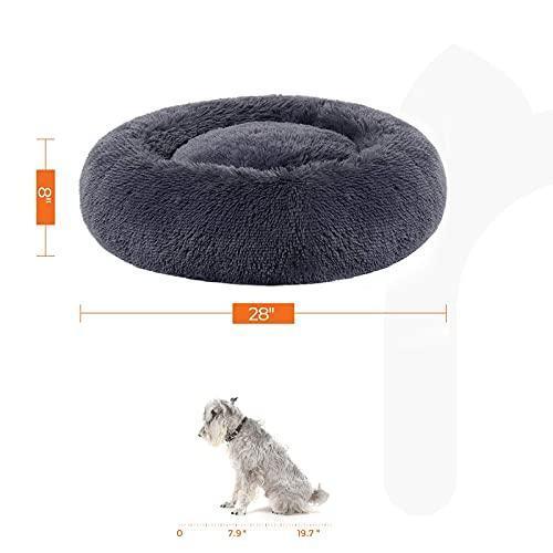 Donut-Shaped Pet Bed Dark Gray FredCo