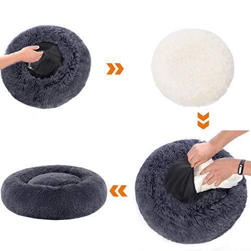 Donut-Shaped Pet Bed Dark Gray FredCo