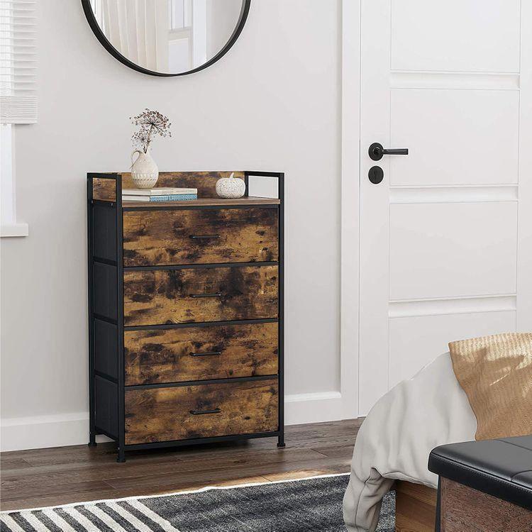 Drawer Dresser with 4 Fabric Drawers FredCo