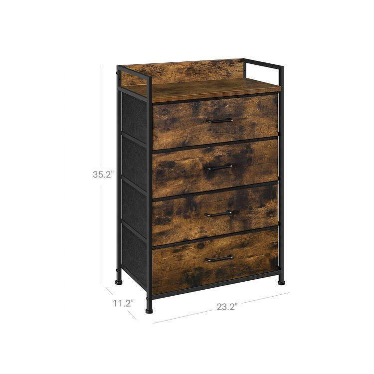 Drawer Dresser with 4 Fabric Drawers FredCo