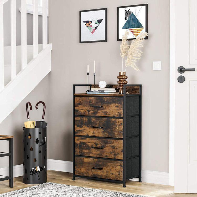 Drawer Dresser with 4 Fabric Drawers FredCo