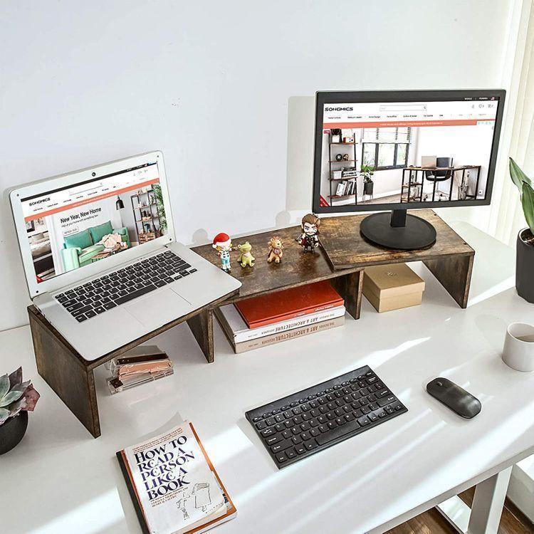 Dual Computer Monitor Riser FredCo