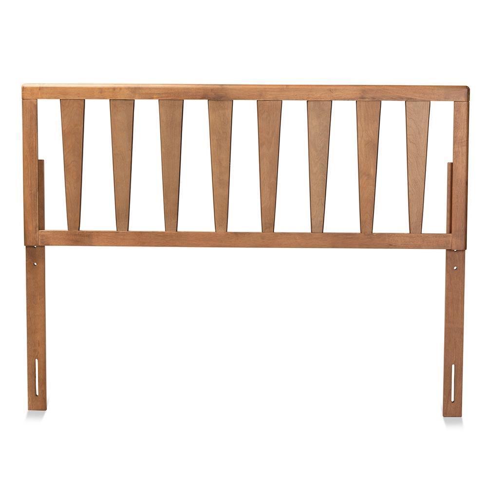 Duncan Modern and Contemporary Ash Walnut Finished Wood Full Size Headboard FredCo