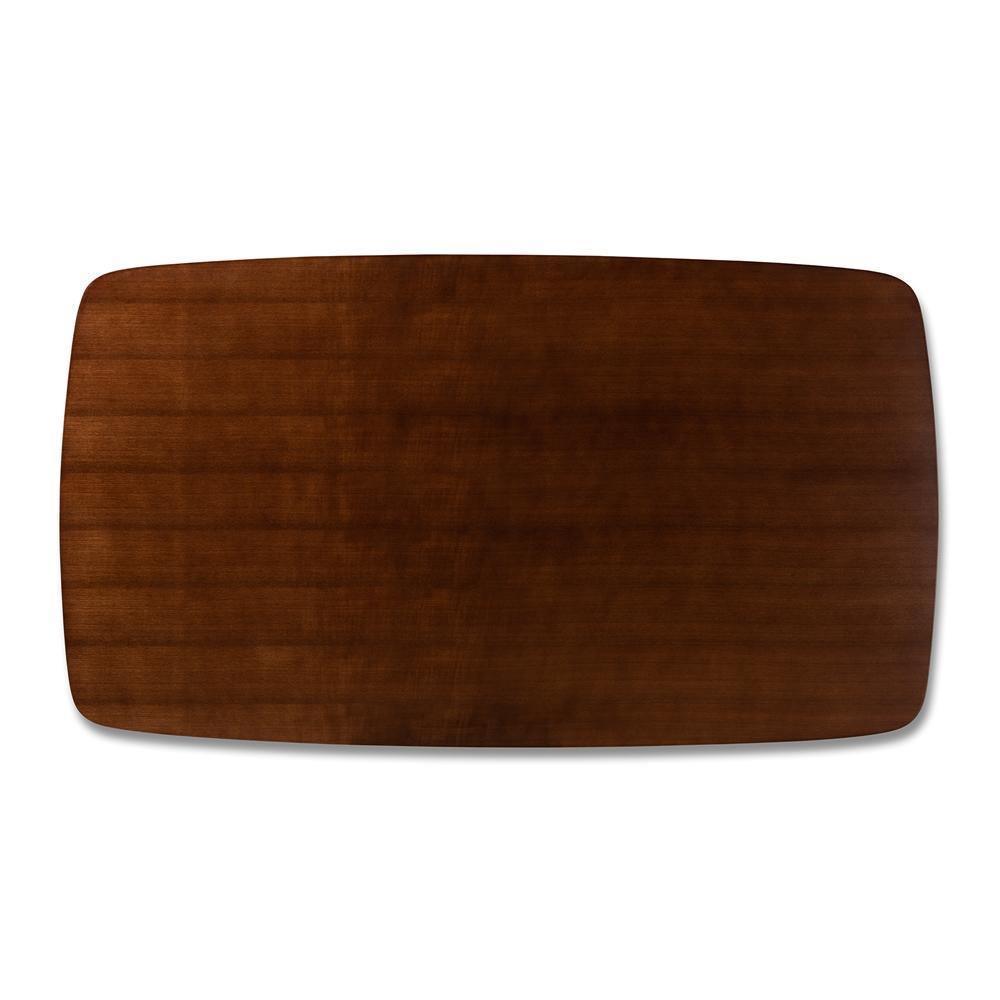 Edna Mid-Century Modern Walnut Finished Wood Dining Table FredCo