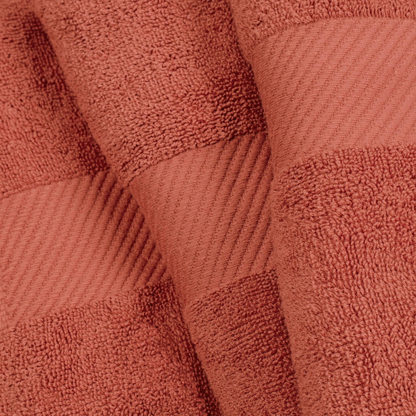 Egyptian Cotton 500 GSM Right Hash Dobby Border 12-Piece Towel Set FredCo