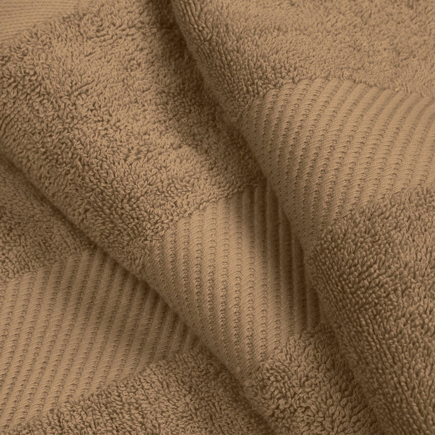 Egyptian Cotton 500 GSM Right Hash Dobby Border 12-Piece Towel Set FredCo