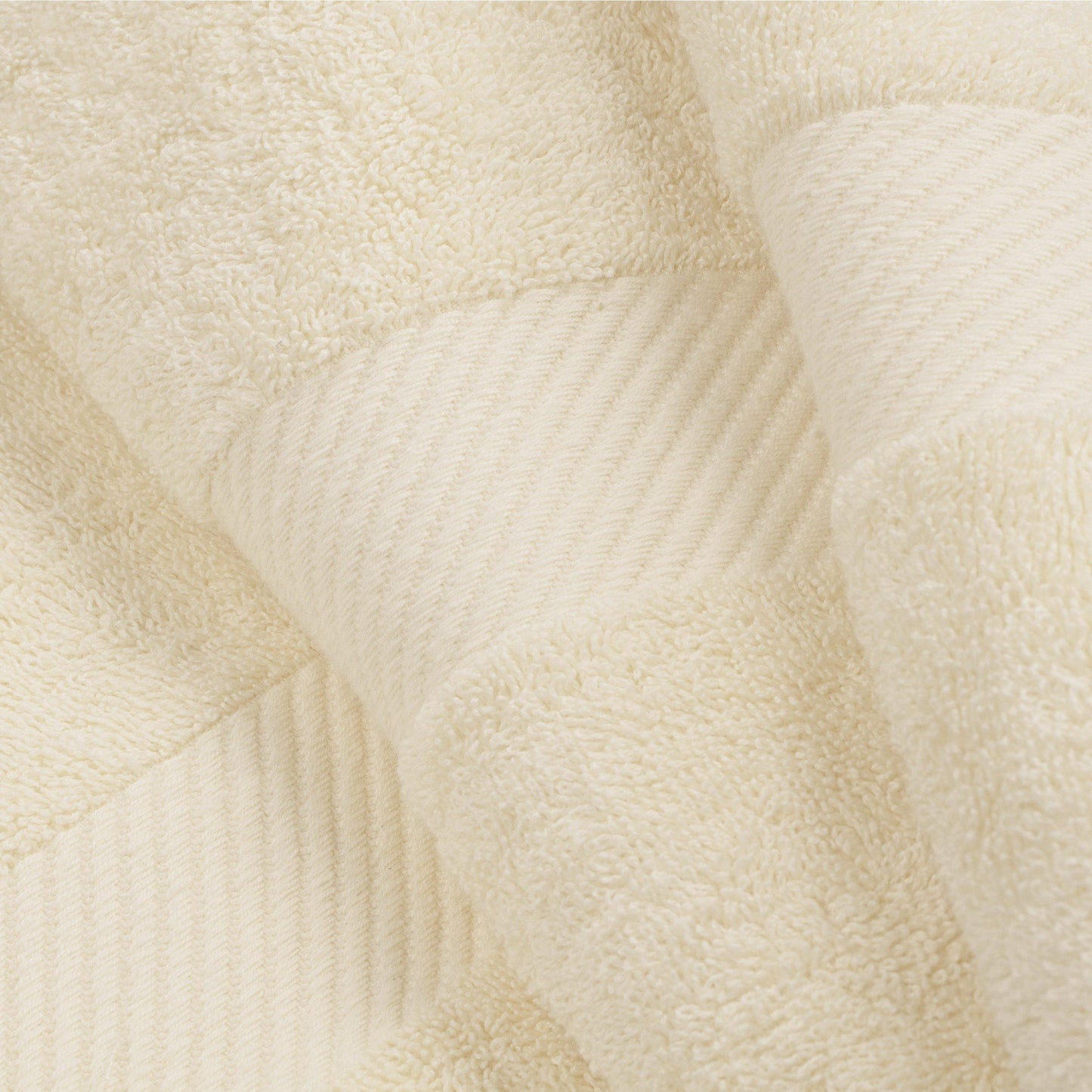 Egyptian Cotton 500 GSM Right Hash Dobby Border 12-Piece Towel Set FredCo
