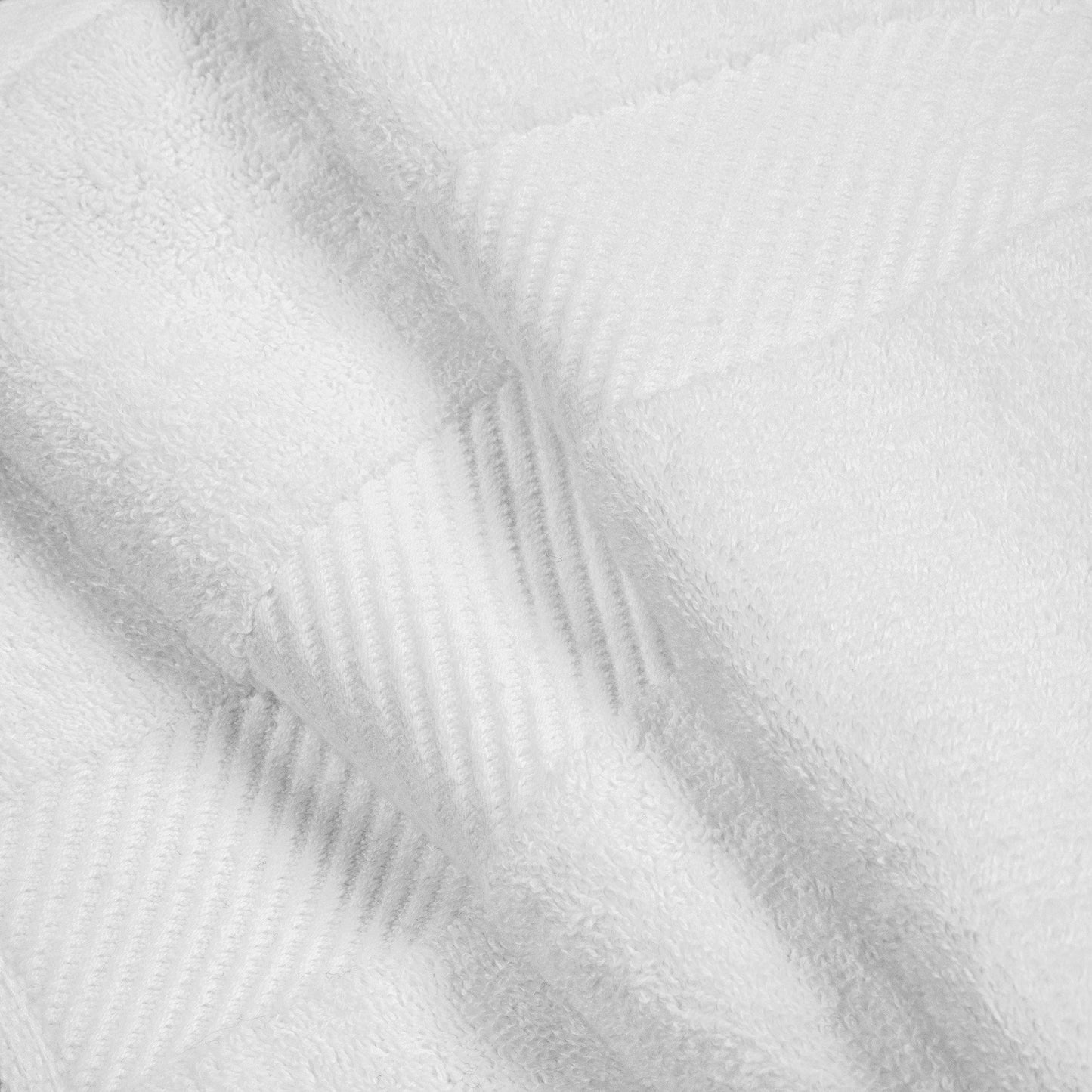 Egyptian Cotton 500 GSM Right Hash Dobby Border 12-Piece Towel Set FredCo