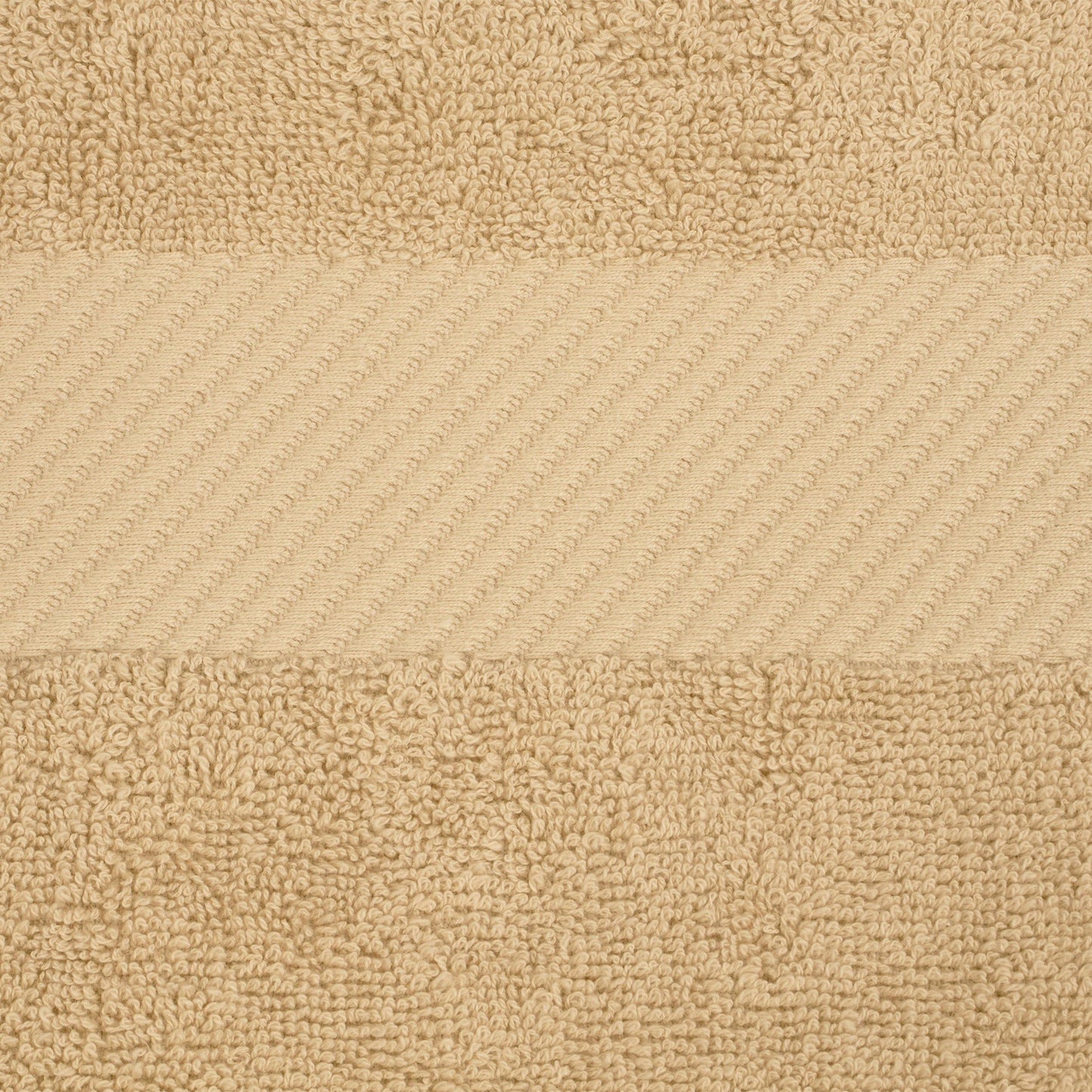 Egyptian Cotton 500 GSM Right Hash Dobby Border 12-Piece Towel Set FredCo