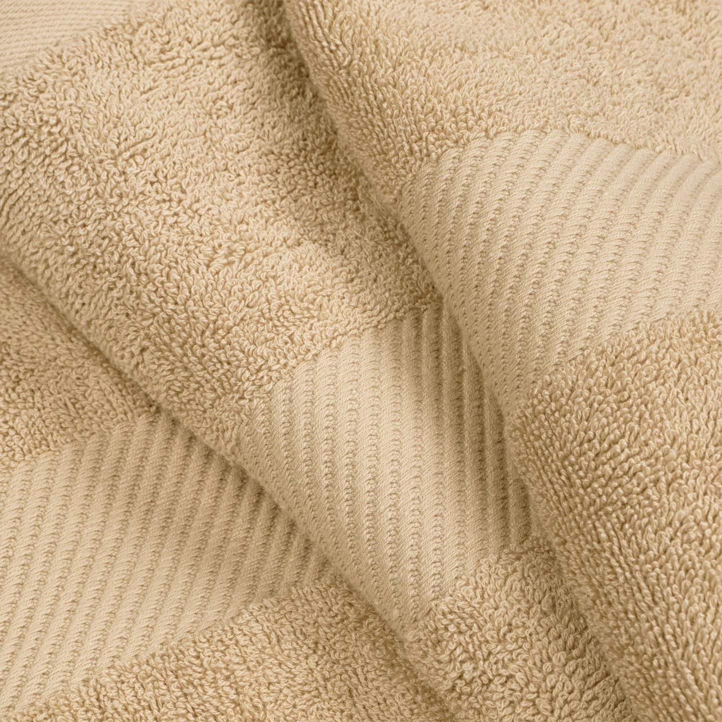 Egyptian Cotton 500 GSM Right Hash Dobby Border 12-Piece Towel Set FredCo