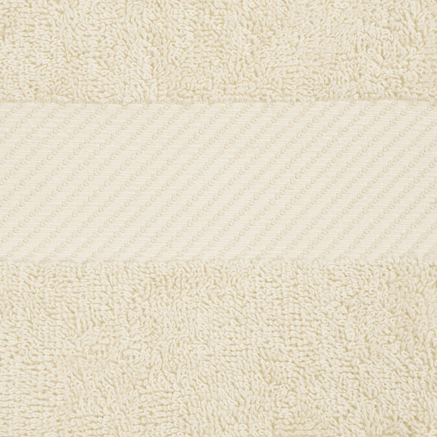 Egyptian Cotton 500 GSM Right Hash Dobby Border 12-Piece Towel Set FredCo