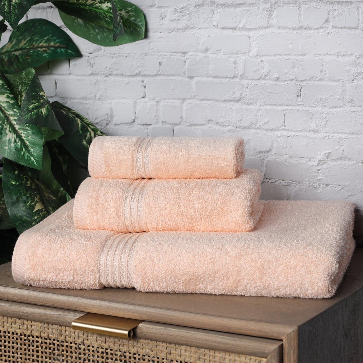 Egyptian Cotton 600 GSM, 3-Piece Towel Set, 1 Bath, 1 Hand, 1 Face FredCo