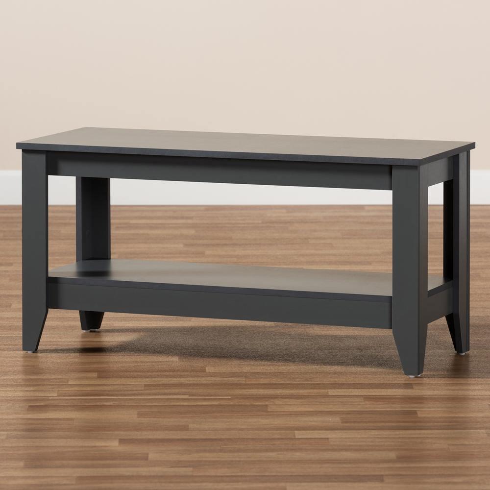 Elada Modern and Contemporary Grey Finished Wood Coffee Table FredCo
