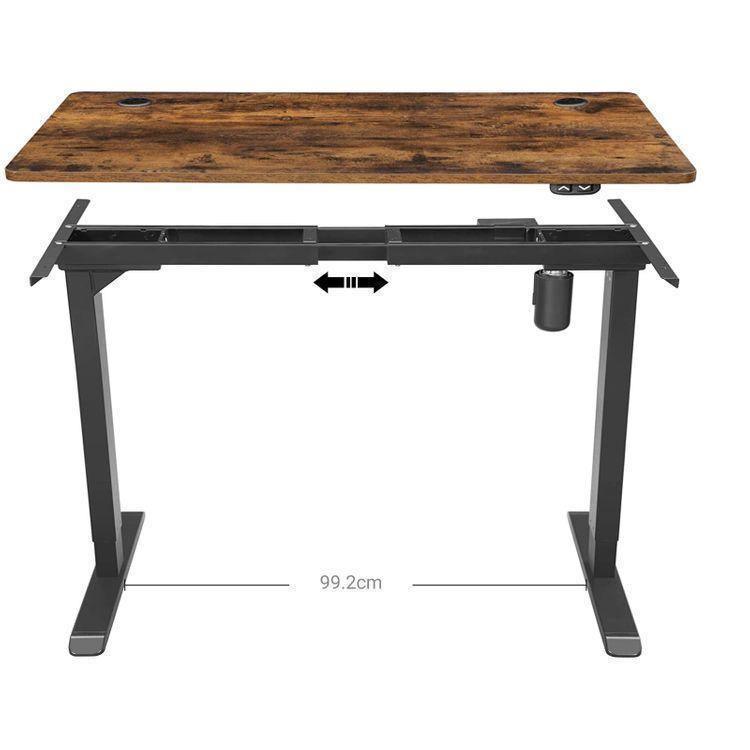 Electric Desk Top Rustic Brown FredCo