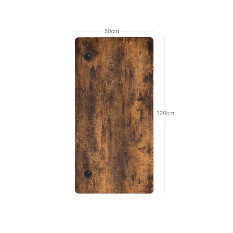 Electric Desk Top Rustic Brown FredCo