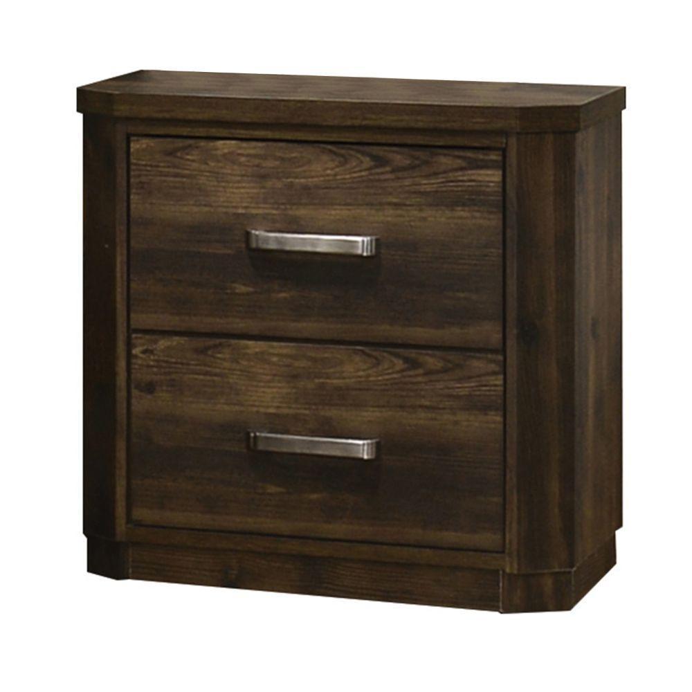Elettra Nightstand Rustic Walnut FredCo