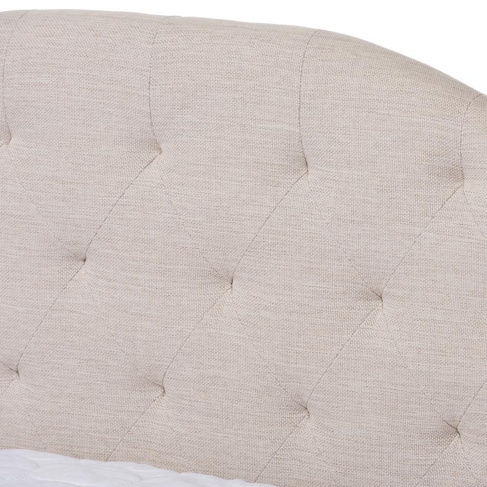 Eliza Modern and Contemporary Light Beige Fabric Upholstered Full Size Daybed FredCo
