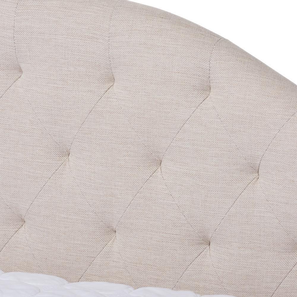 Eliza Modern and Contemporary Light Beige Fabric Upholstered Full Size Daybed with Trundle FredCo