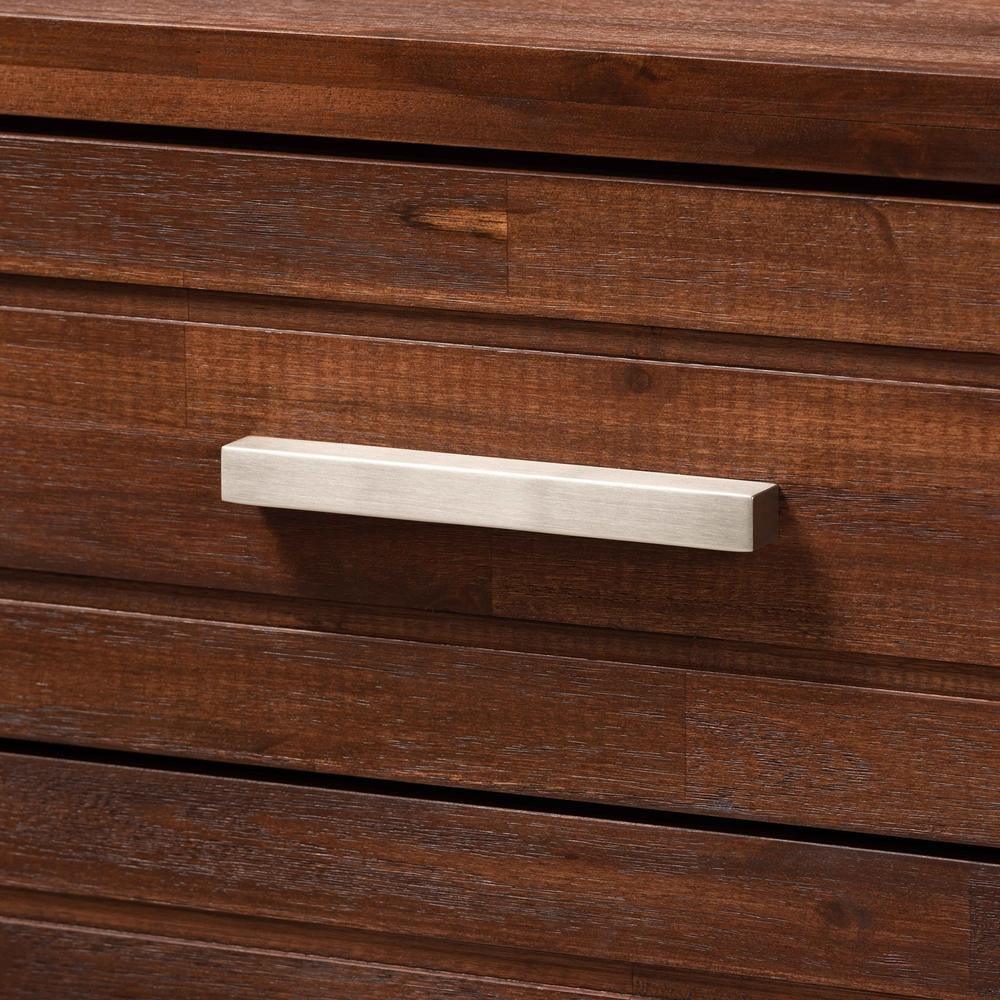 Ella Modern and Contemporary Warm Oak Brown Finished Wood 6-Drawer dresser FredCo