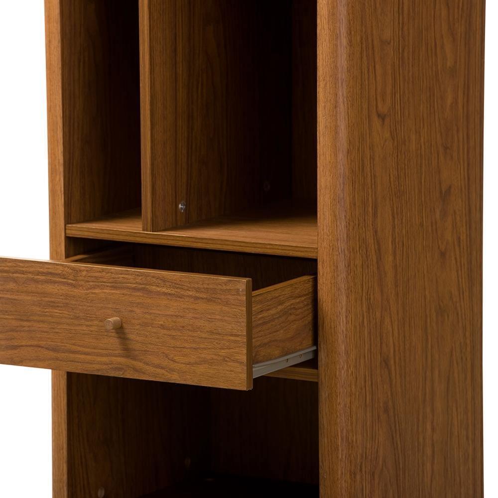 Ellingham Mid-century Retro Modern 1-drawer Sideboard Storage Cabinet Bookcase Organizer FredCo