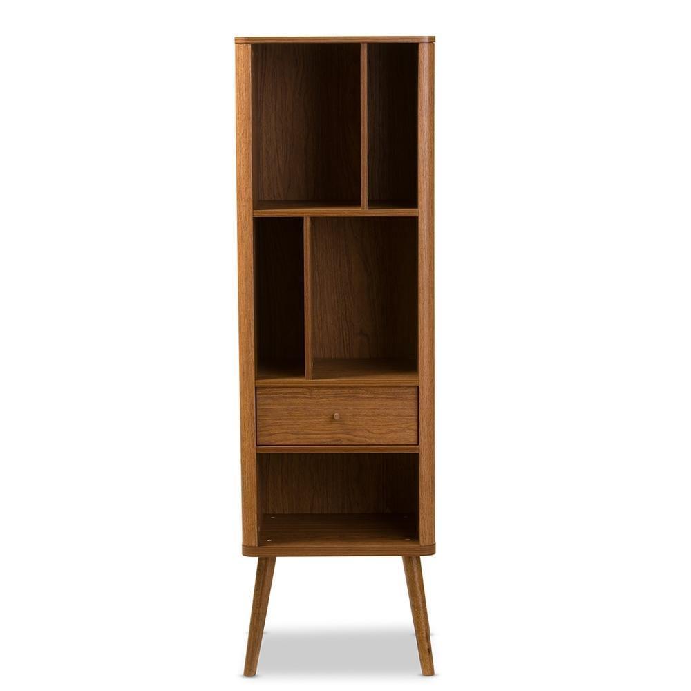 Ellingham Mid-century Retro Modern 1-drawer Sideboard Storage Cabinet Bookcase Organizer FredCo
