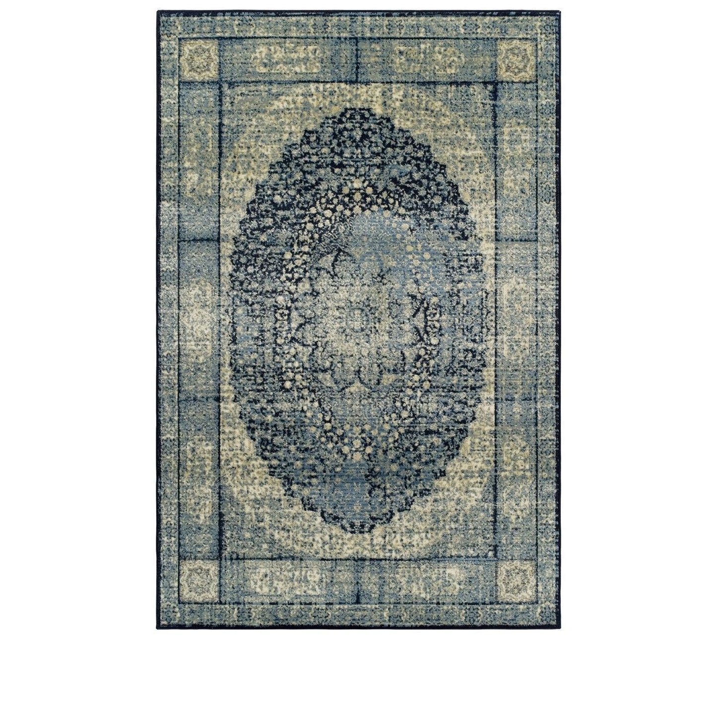 Emily Rug, Oval Medallion, Persian Design, Vintage FredCo