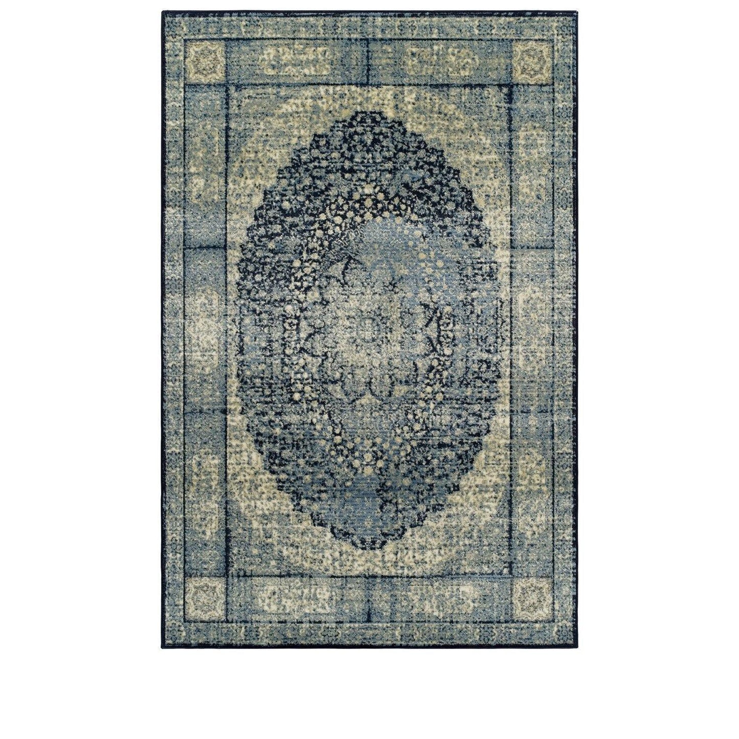 Emily Rug, Oval Medallion, Persian Design, Vintage FredCo
