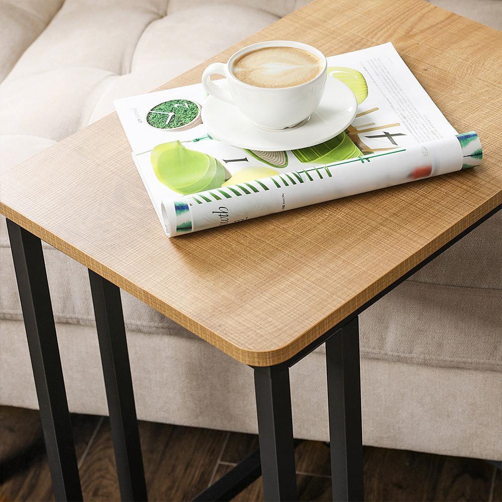 End Table Honey Brown and Black FredCo