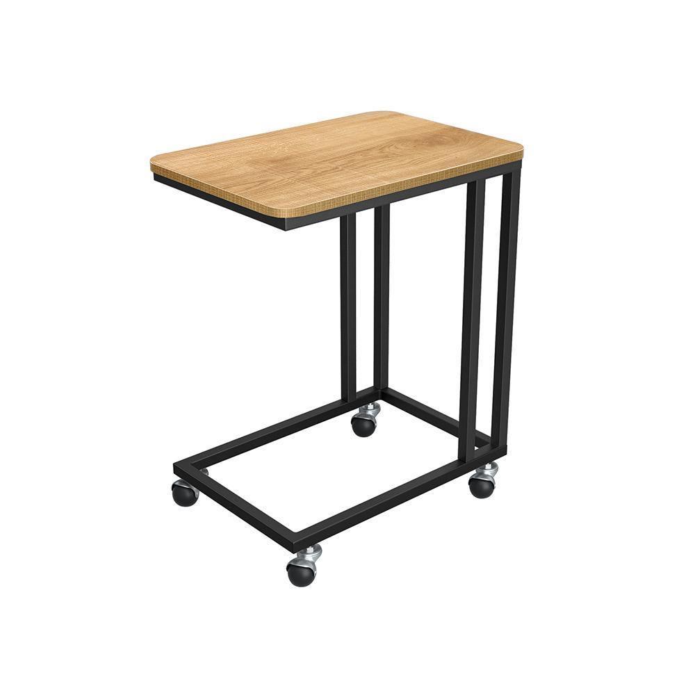 End Table Honey Brown and Black FredCo