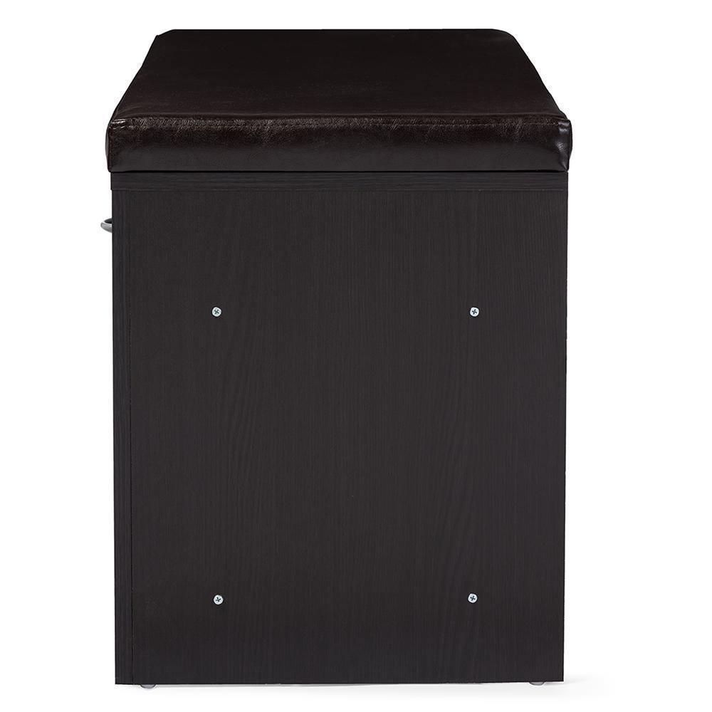 Espresso Entryway Bench FredCo