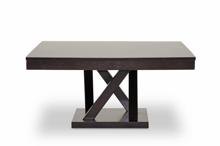 Everdon Dark Brown Modern Coffee Table FredCo