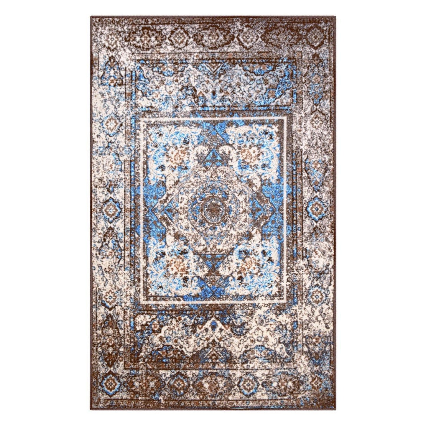 Ezra Non-Slip Foldable Vintage Oriental Rug FredCo