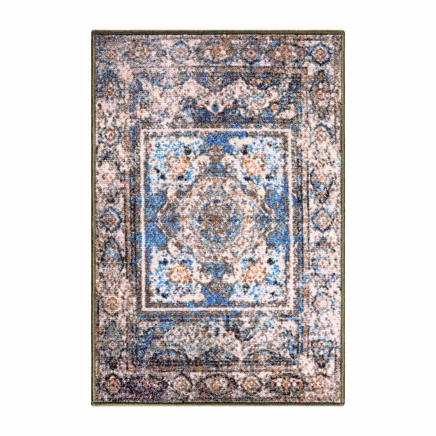 Ezra Non-Slip Foldable Vintage Oriental Rug FredCo