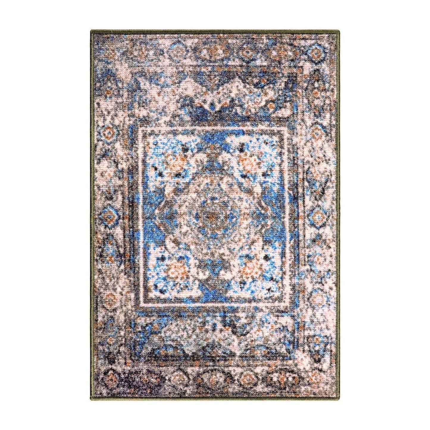 Ezra Non-Slip Foldable Vintage Oriental Rug FredCo