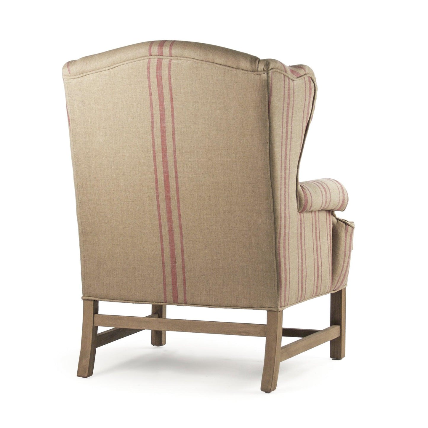 Fabien Club Chair CF090 E255-3 A034 Red Stripe FredCo