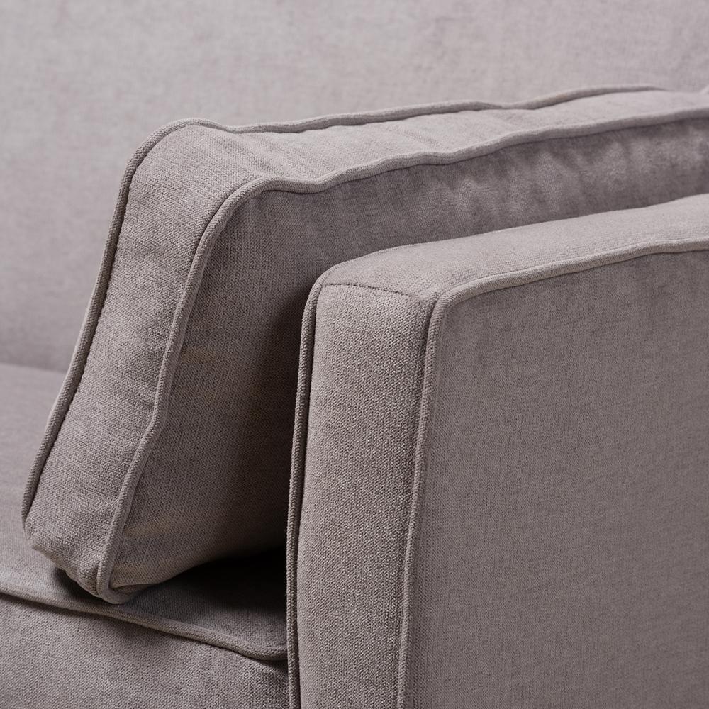Felicity Modern and Contemporary Light Gray Fabric Upholstered Sleeper Sofa FredCo