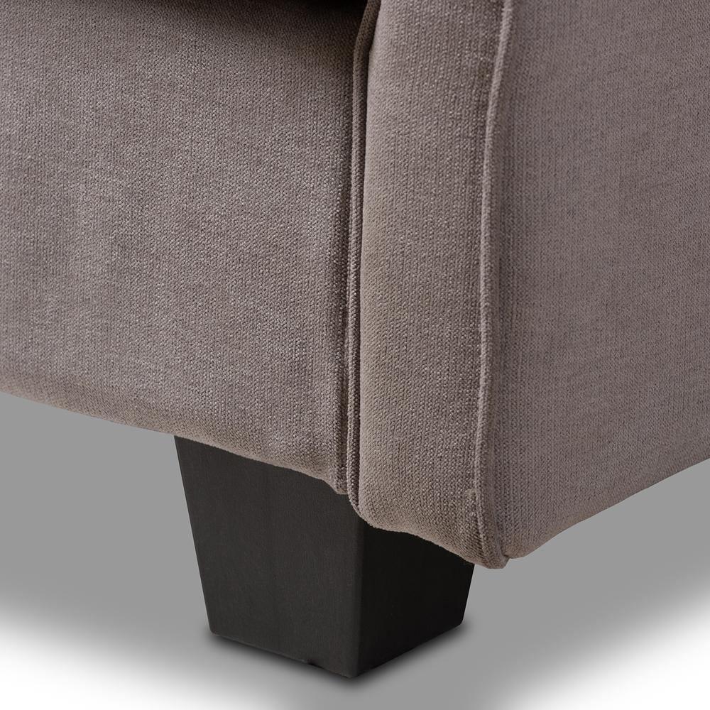Felicity Modern and Contemporary Light Gray Fabric Upholstered Sleeper Sofa FredCo
