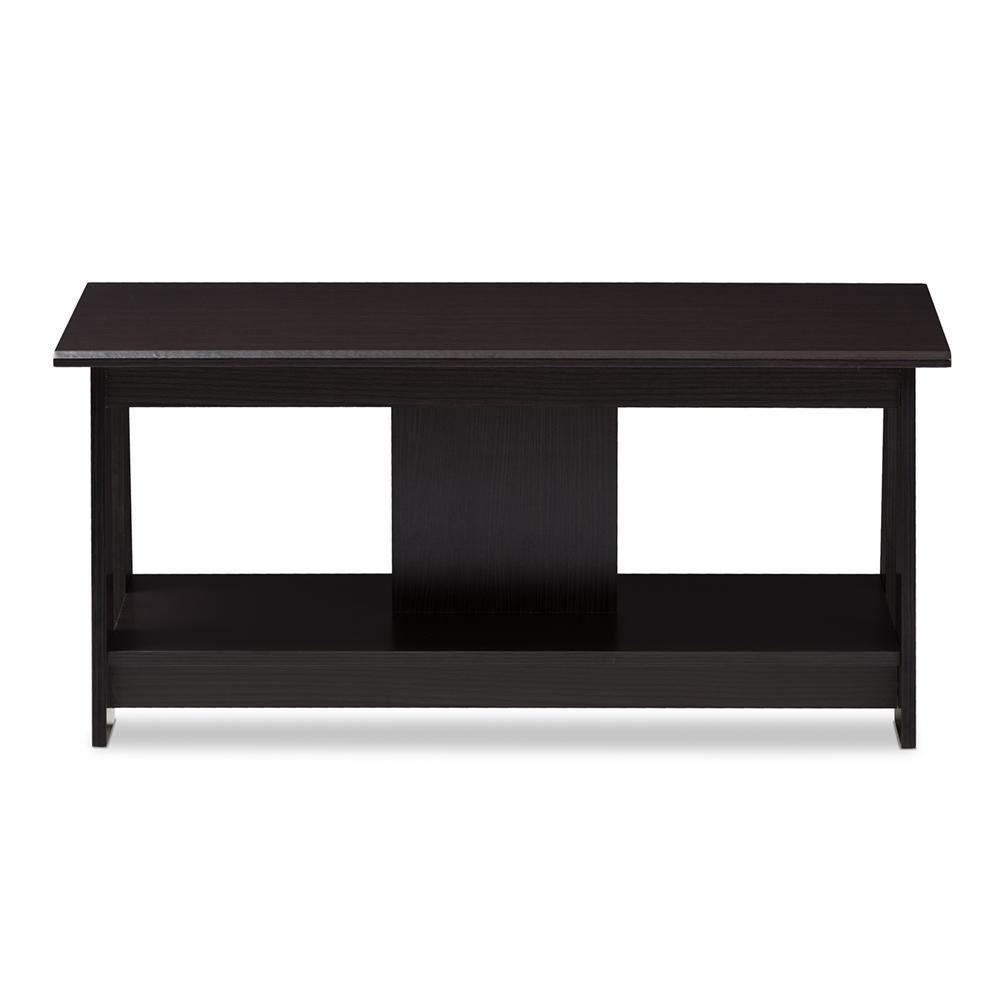 Fionan Modern and Contemporary Wenge Brown Finished Coffee Table FredCo
