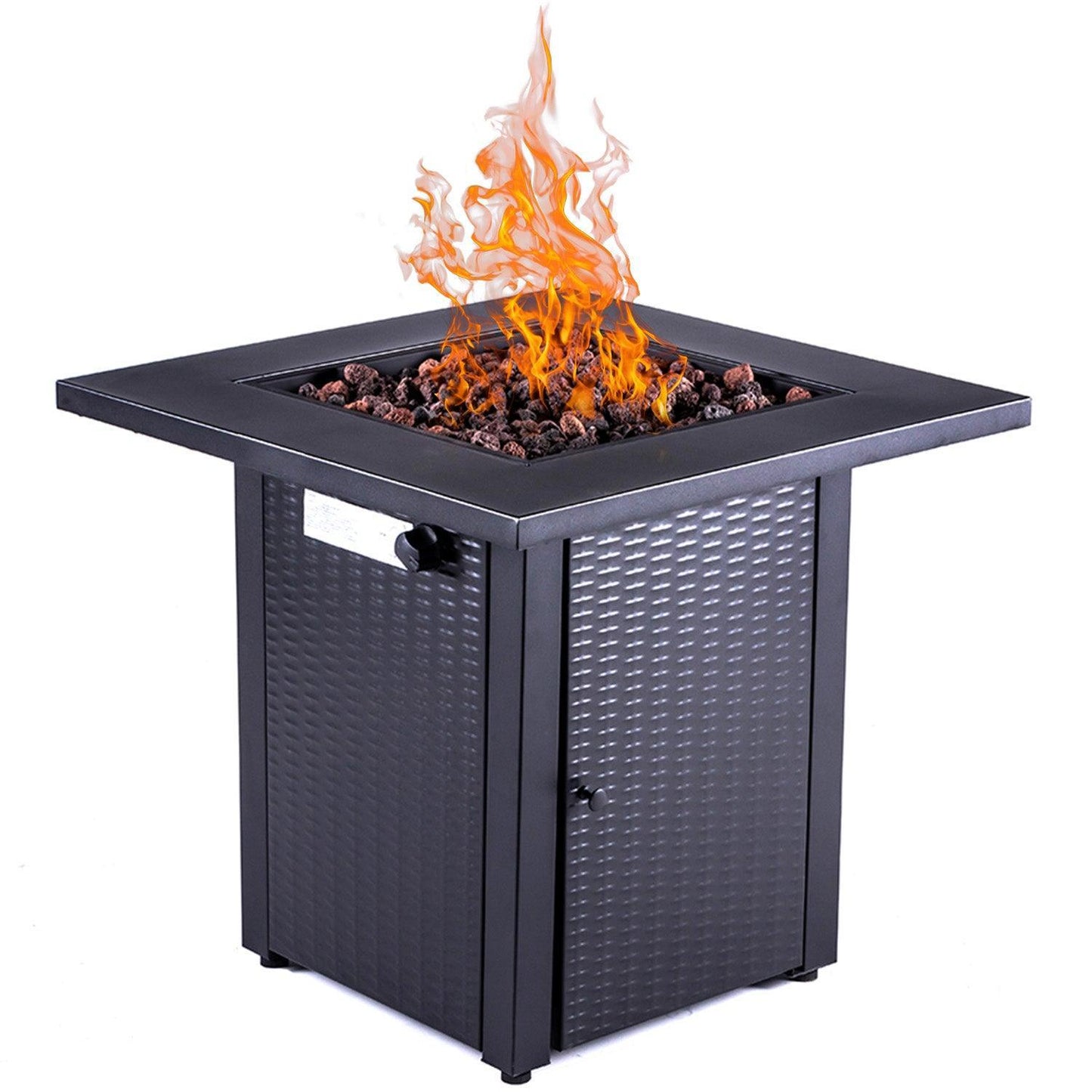 Fire Table, 28"X28"X24", Black CDF-WMGB28-WK FredCo