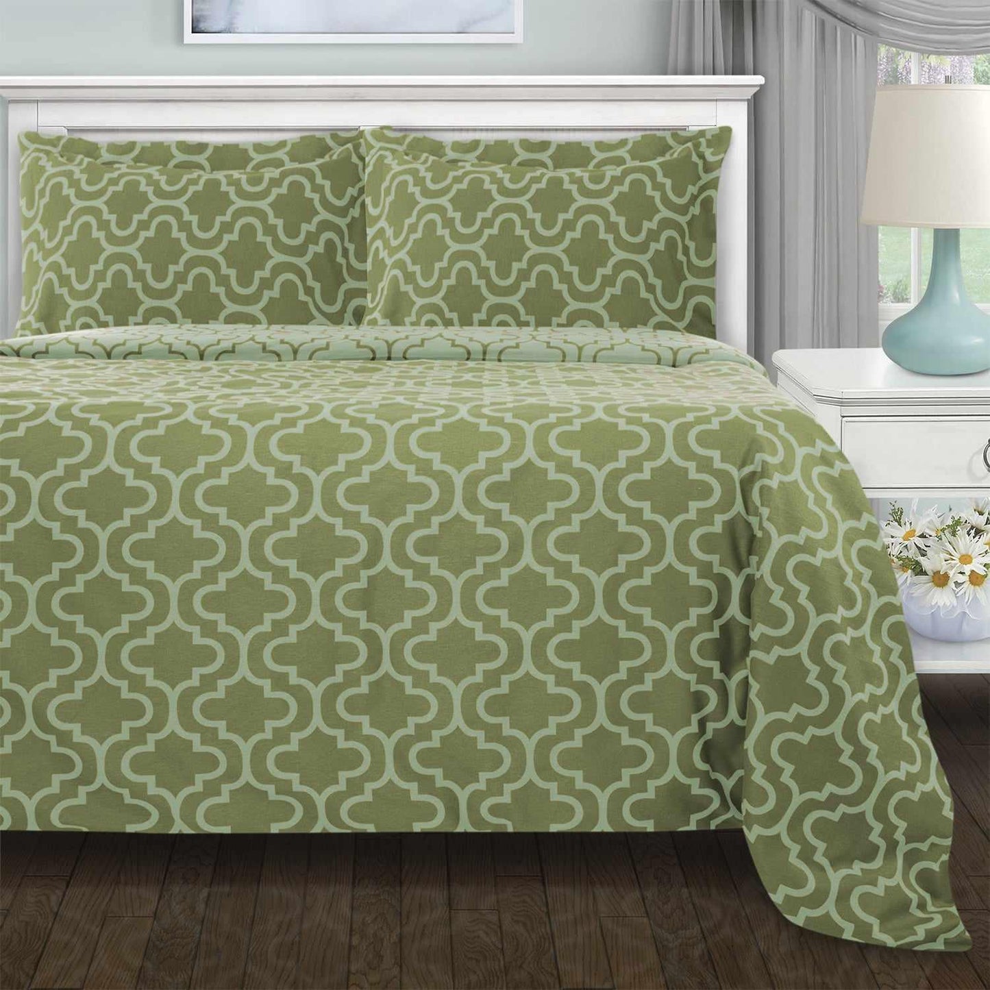Flannel Paisley Duvet Cover and Pillow Sham Set FredCo