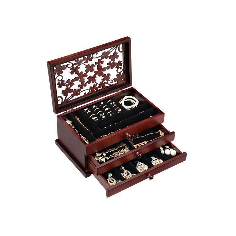 Floral Carving Jewelry Box FredCo