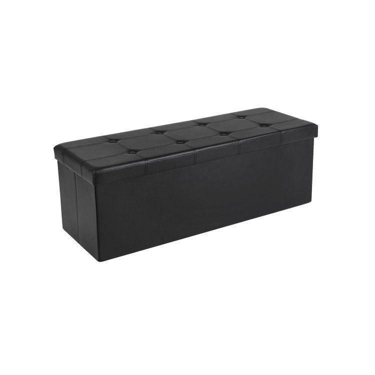 Folding Storage Ottoman Bench FredCo